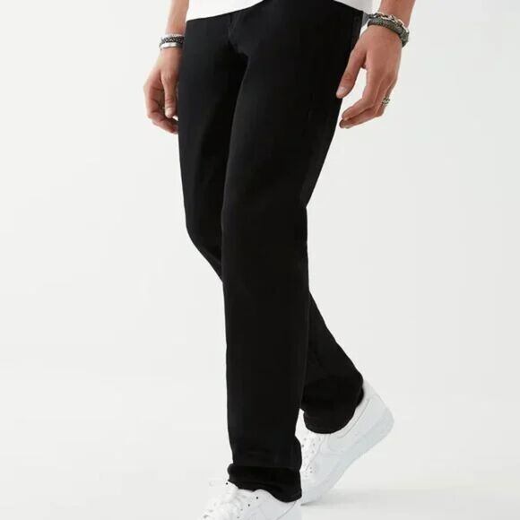 True Religion Geno Black Slim Fit Relaxed Jeans, Size 38 x 32, NWT - Picture 2 of 10